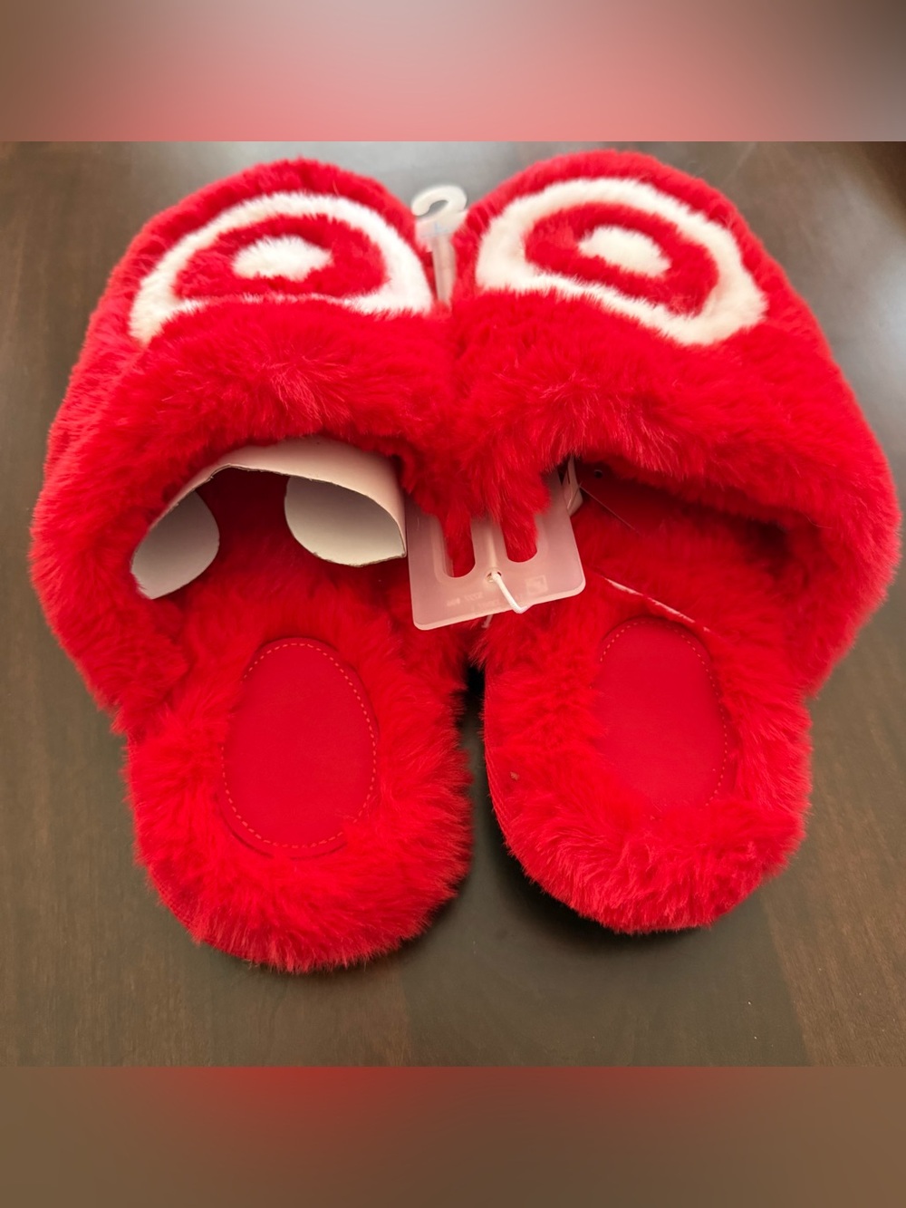 Target Bullseye Slippers - womens Wondershop size large 9/10 - Picture 5 of 5